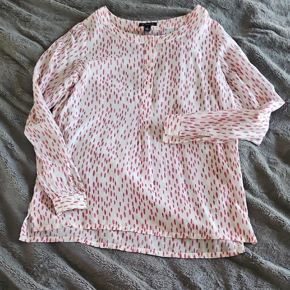 Tommy Hilfiger Surfboard Print Blouse Womems Size M